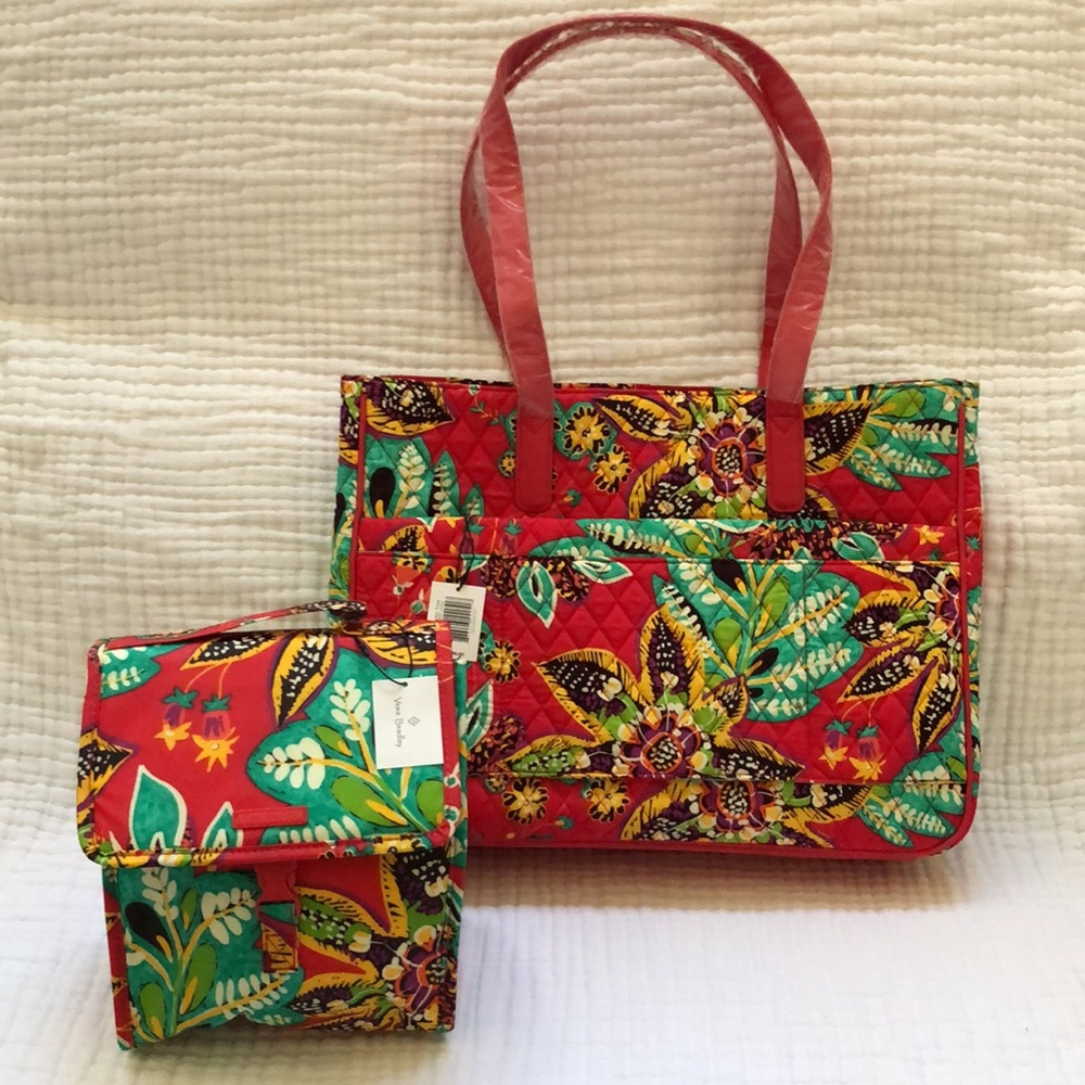 Vera Bradley Commuter Tote bag and lunch sack Rumba